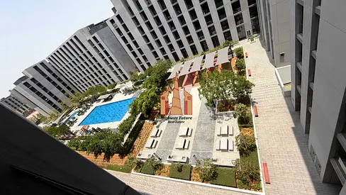 Modern design 1BR Apartment with Pool View in Al Jada