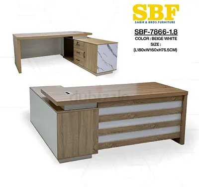 Brand new L shape wooden office manager table Available