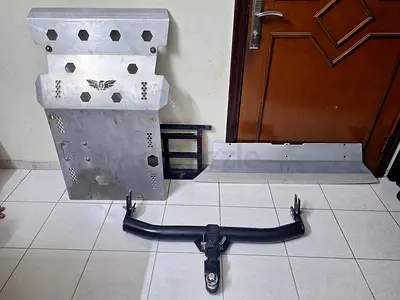Mitsubishi Pajero Heavy Duty Skid Plate + Tow Hitch Set