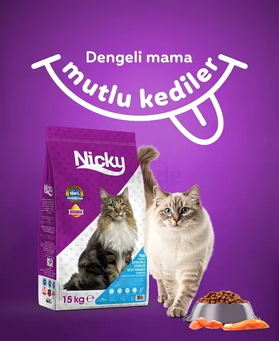 Nicky Adult Cat Food 15kg (Salmon)
