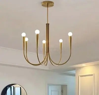 2 x WEST ELM Modern Chandelier Light