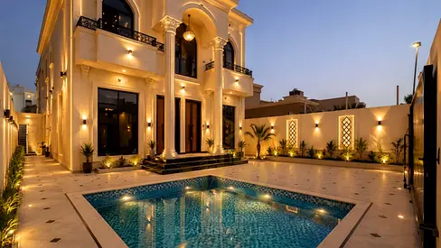 بسعر لا يعوض | فيلا فاخرة بالروضة 2 مع مسبح | 5,000 قدم | طابقين وروف