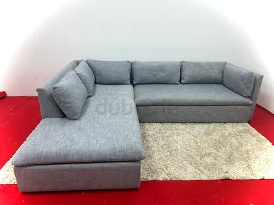 As like new condition pottery barn grey sofa