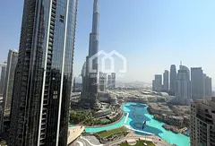 Full Burj And Fountain view Double Balcony Unit