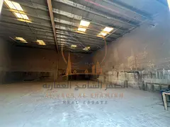 Ground floor warehouse for annual rent in Al Jurf Industrial Area, Ajman. Area: 3,250 sq ft. Prime l