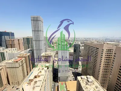 One bedroom apartment for annual rent in Al Nahda Sharjah free gym free swimming pool one month free balcony open view spacious areas modern finishes