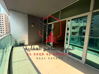 تكييف وباركن مجانا غرفتين وصالة مع بلكونة ومطبخ ببلكونة وغرف ماستر وجيم ومسبح داخل تاور عائلي بالمجاز 3 قرب مسرح المجاز وكورنيش المجاز