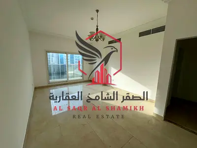 Beautiful annual 2BR apartment for rent in Al Majaz 3, central AC, free parking, balcony with a stunning view.