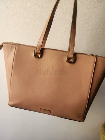 Beige leather tote handbag - good condition ALDO