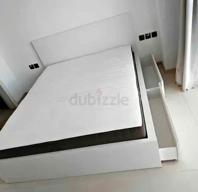 Ikea malam bed with ikea mattress Queen size