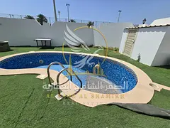 Two floor villa private garden private swimming pool BBQ area large separate majlis with balcony spa