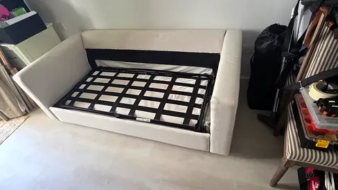 Excellent condition IKEA vimle two seater Sofa bed with mattresses Brand new condition