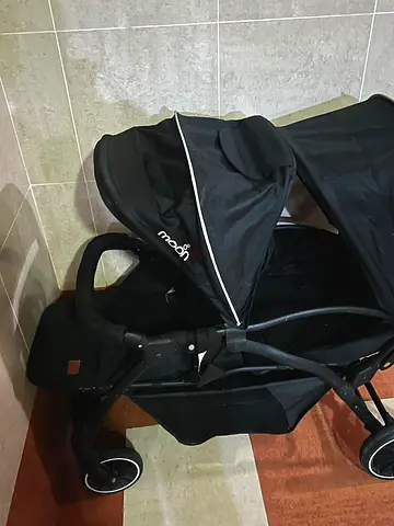 Moon Black twin compact Stroller