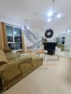 Furnished 1-bedroom apartment in City Tower on Khalifa Street, near Safeer Mall and opposite Grand M