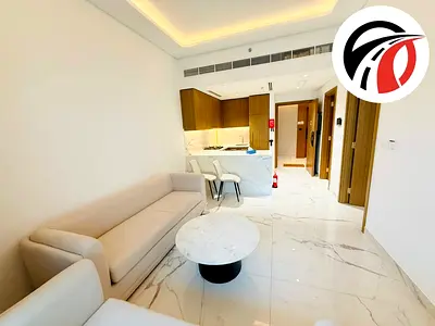 شقة مفروشة بغرفة نوم واحدة | عزيزي ريفييرا 22 | شرفة وإطلالة على وسط المدينة