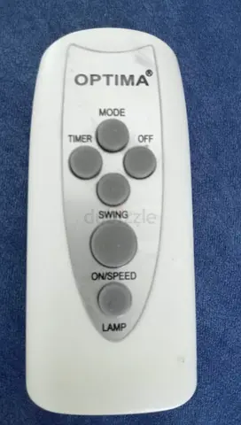 Optima fan with remote control - used