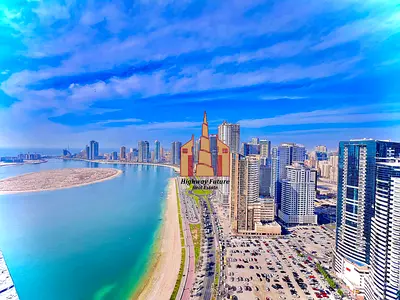 Al mamzar beach - Sea view - 1 bedroom apartment with balcony - 49k multiple cheque payable