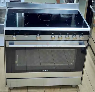 Siemens IQ700 Electric Ceramic Cooking Range 90x60cm With Oven Daul Fan