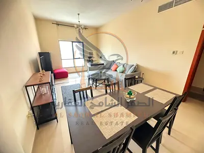 Furnished apartment for annual rent two bedrooms and a living room in Al Nuaimiya Tower Ajman Prime location with easy access to the Dubai and Sharjah