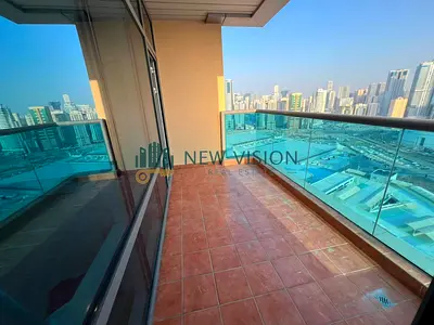 1BR Apartment for Rent in Al Khan | Sea View | Balcony | Free AC | Parking | Gym | Pool