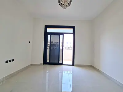 12 cheque payment brand new 1bhk with balcony outside aljada area sharjah