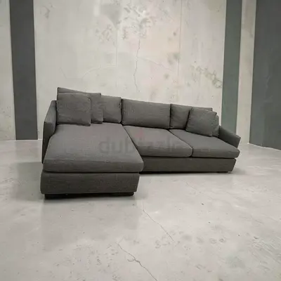 Expensive quality crate and barrel Lounge Deep Lshape sofa