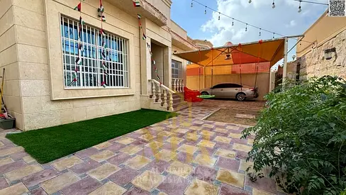 Excellent villa in Al Muwaihat 1, Ajman, including electricity, water, and air conditioning. Freehold ownership for all nationalities.