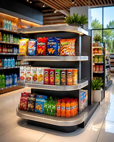 Premium Retail Display Shelving System
