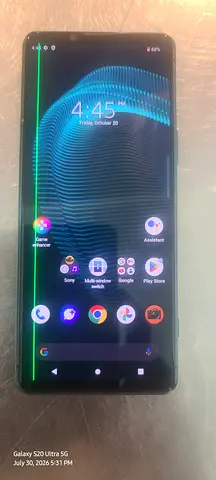 Sony phone with green vertical screen line - xperia 5 mark 3 good condition only line 8 / 128 GB