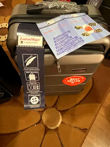 Hard Shell Carry-On Suitcase in black and grey- BRAND NEW