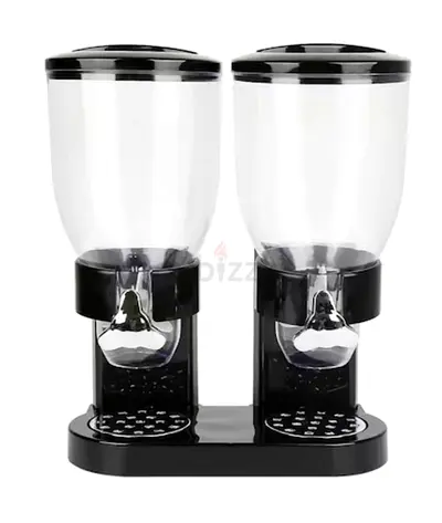 Double Cereal/Grain Dispenser - Dual Dry Food Dispenser