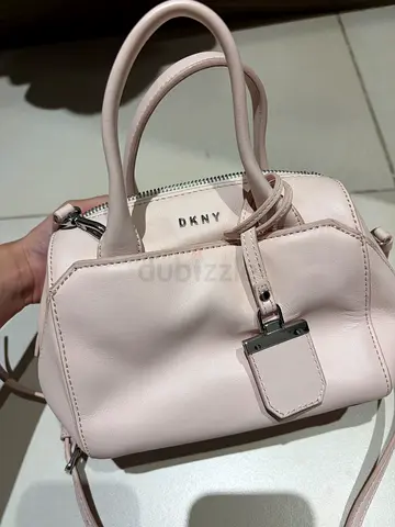 Light pink DKNY leather mini tote bag