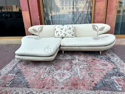 Natuzzi L Shape Sofa Beige