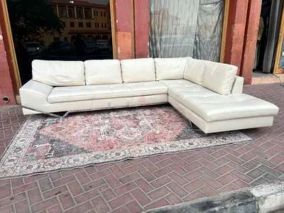 rochebobois L Shape Original Leather Sofa