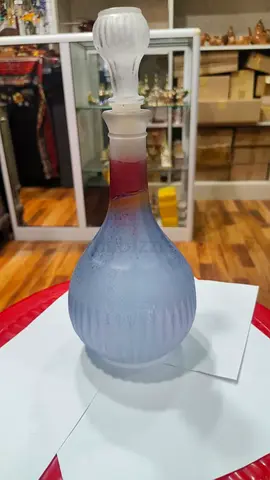 Vintage-style Frosted Glass Perfume Bottle 12x27cm