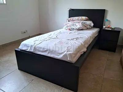 Ikea malm single bed frame with mattress