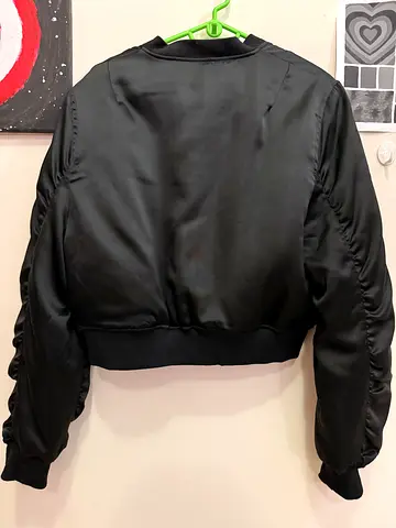 Black puffer jacket