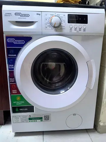 Super General 6KG Front Load Washing Machine – Great Condition (200 AED)