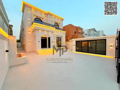 فيلا فاخره سكني تجاري في ارقي مناطق عجمان المويهات 1 مجلس خارجي وباركن سيارات داخل الفيلا وخارجها