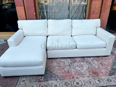 Crate&barrel axis feather filled sofa