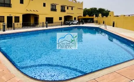 Available Private Entrance 3 Bedroom Villa/Living & dinning/ Maid Room /store room/3 Bath/2 Parking /1 Master/ shared swimming pool/for rent in mirdif
