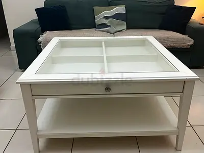 Ikea LIATORP Coffee Table with Drawers and Shelf