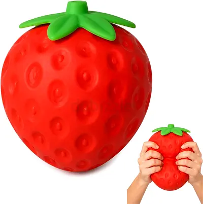 SquishyBerry Soft Stretchy Strawberry Squishy Toy - New in Box