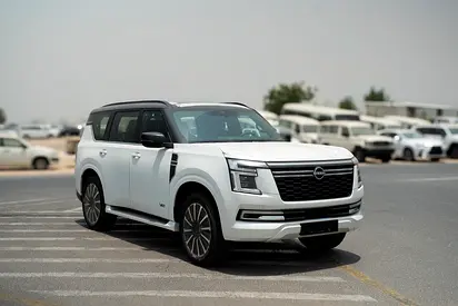 Brand New Nissan Patrol 2026 LE Platinum Turbo | GCC Specs | WHITE WITH BLACK ROOF | RED INTERIOR