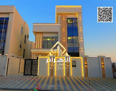 Villa for sale in Ajman | Al Helio 2 area | 5 bedrooms, majlis, hall, maid's room and roof | Freehold ownership for all nationalities | Price includes