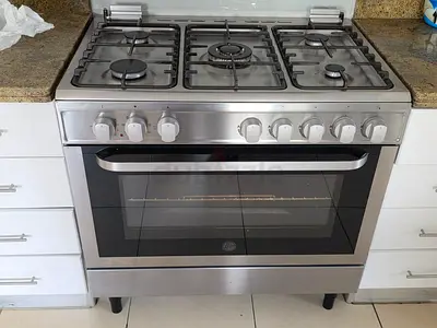 .Hoover Top 5 Burner Gas Down Oven Electric Cooker Range Size 90 cm