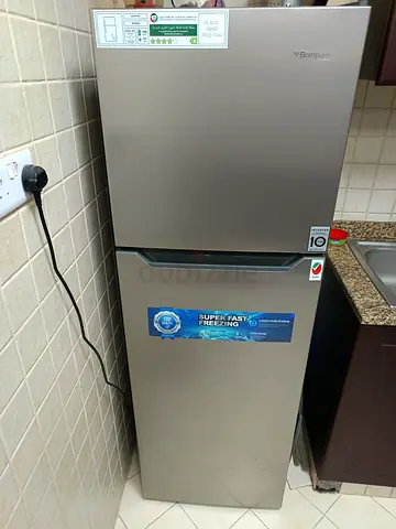 Bompani 2-Door Refrigerator - Silver, Good Condition