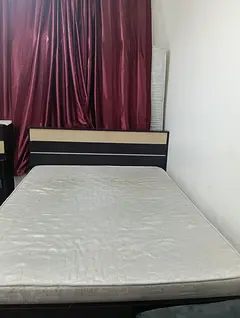 Fully Furnished Master Room available for Families or ladies with separate bathroom & balcony.