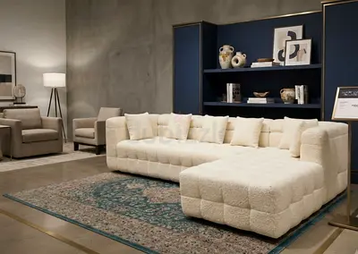 . Luxury L-Shape Corner Sofa (Right Facing)

Elegant Right-Facing L-Shape Sofa designed for modern i