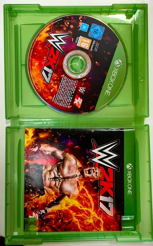 WWE 2K17 for Xbox One — disc + manual, good condition